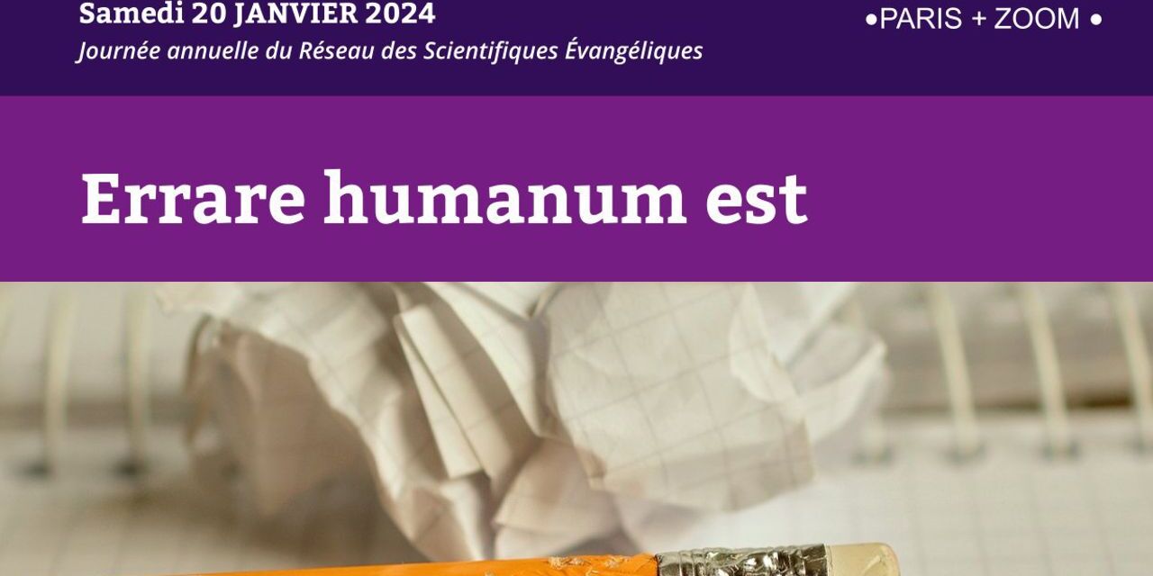 Rencontre du RSE le 20 Jan 2024 Thème : Vérité et erreur