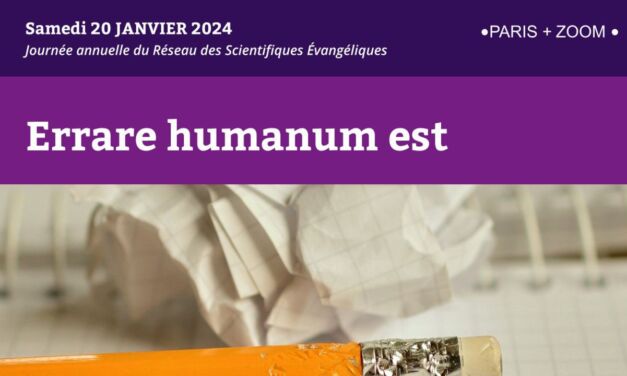 Rencontre du RSE le 20 Jan 2024 Thème : Vérité et erreur